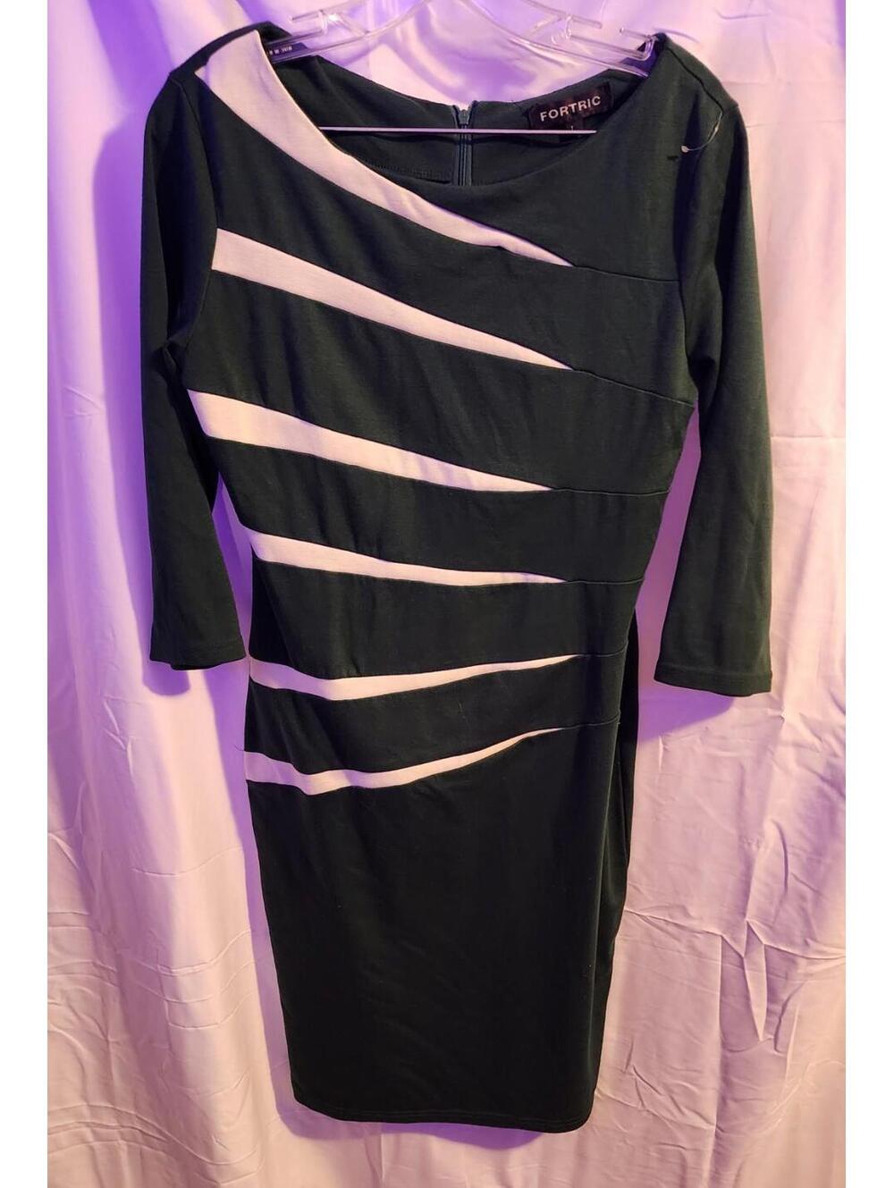 Fortric Size Large Women's Midi Dress. Beautiful Green. EUC